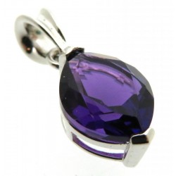 Siberian Amethyst Quartz Sterling Silver Pendant 06